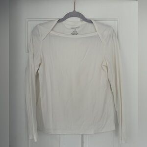 Jones & Co. Jones New York White Long Sleeve Casual Tee in Size Medium